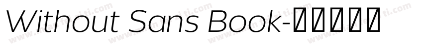 Without Sans Book字体转换